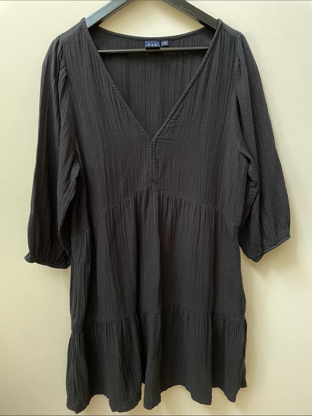 GAP Crinkle Gauze Tiered Mini Dress